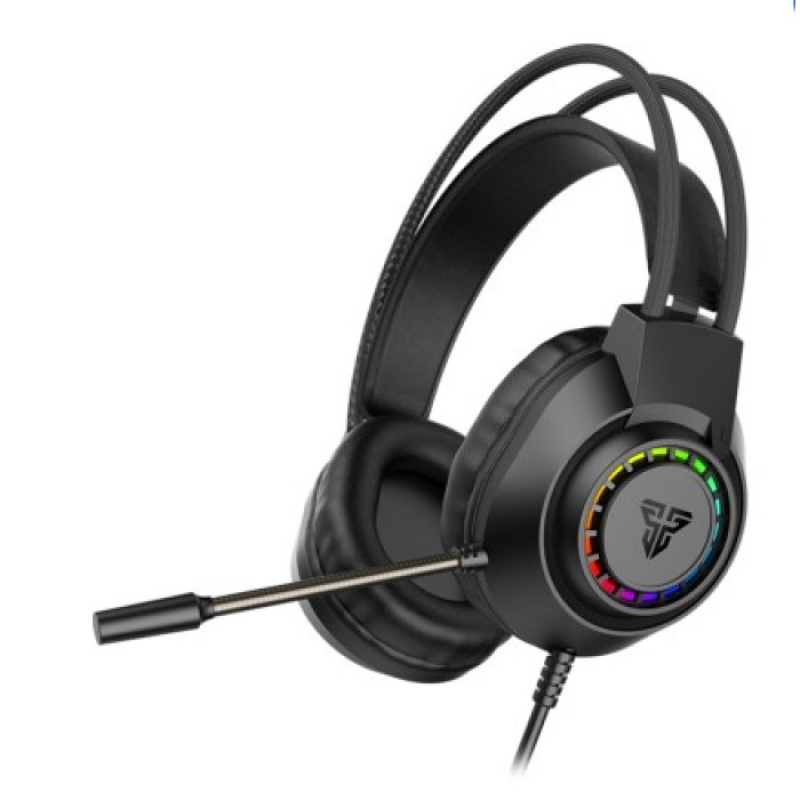 Ігрові навушники з мікрофоном Fantech HQ55 PORTAL, 7.1-Channel, RGB, Black, Color Box