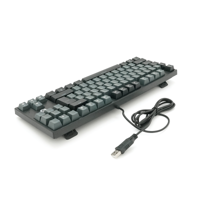 Клавіатура USB Fantech ATOM MK876, (Eng/Укр/Рус), Grey (red switch), 87к, Q10 Клавіатура USB Fantech ATOM MK876, (Eng/Укр/Рус), Grey (red switch), 87к, Q10