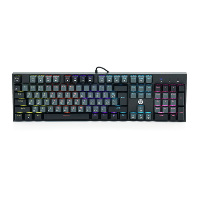 Клавіатура USB Fantech ATOM MK886, (Eng/Укр/Рус), Grey (blue switch), 104к, Q10