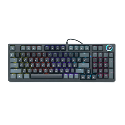 Клавіатура USB Fantech ATOM96 MK890, (Eng/Укр/Рус), Black (red switch), 89к, Q10