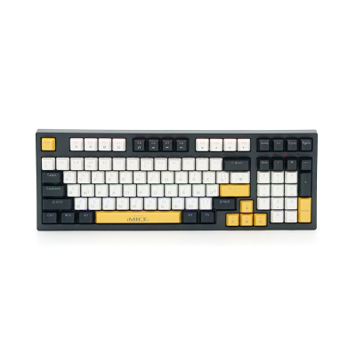Клавіатура iMICE GK500 USB Wired (TYPE-C), довжина кабелю 100см, (Eng/Укр/Рус), White-Black, 94к