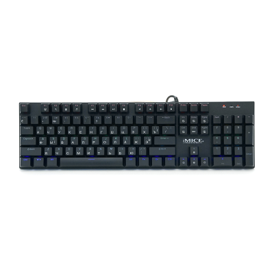 Клавіатура iMICE GK600 USB, довжина кабелю 100см, (Eng/Укр/Рус), Black, 104к