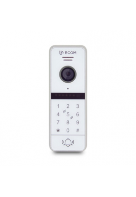 Відеопанель із вбудованим зчитувачем Mifare та клавіатурою BT-400FHD-AC White з роздільною здатністю Full HD 1920x1080, кут огляду 115°