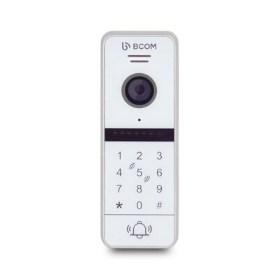 Відеопанель із вбудованим зчитувачем Mifare та клавіатурою BT-400FHD-AC White з роздільною здатністю Full HD 1920x1080, кут огляду 115°