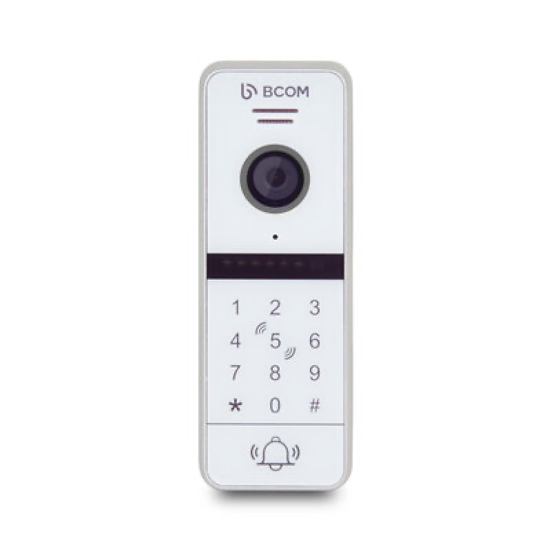 Відеопанель із вбудованим зчитувачем Mifare та клавіатурою BT-400FHD-AC White з роздільною здатністю Full HD 1920x1080, кут огляду 115°