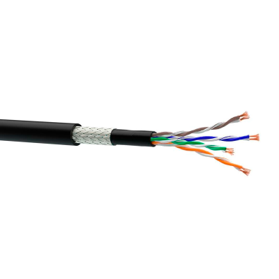 Кабель Одескабель КГППУОшпу-ВП (250) 4*2*0,60 (S/UTP-cat.6 patch AWG24), CU, поліуретан, екран мідна луджена обплетення. багатожильний, 305м.