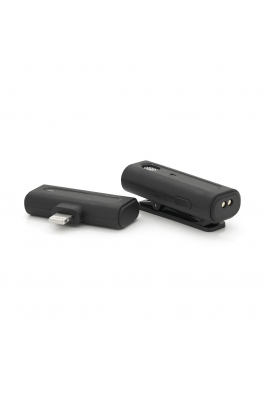 Петличний бездротовий мікрофон M9, роз'єм Lighting, вбудований акумулятор 80 mAh, Black, Box