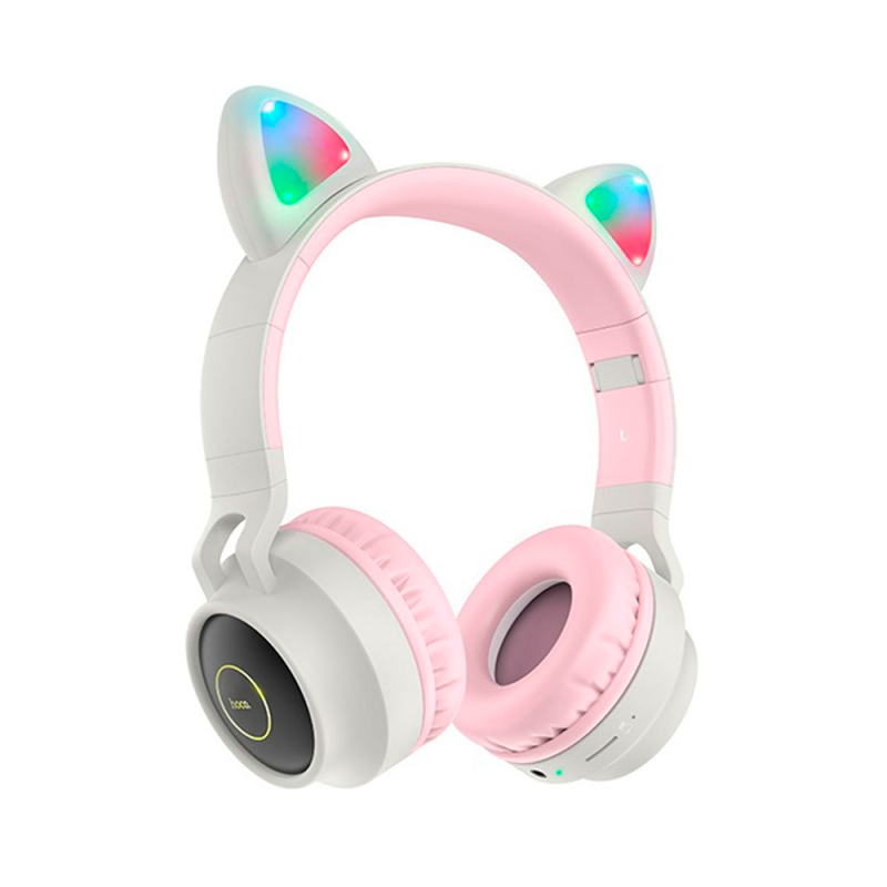 Бездротові навушники Bluetooth HOCO W27, Pink/Gray, Box