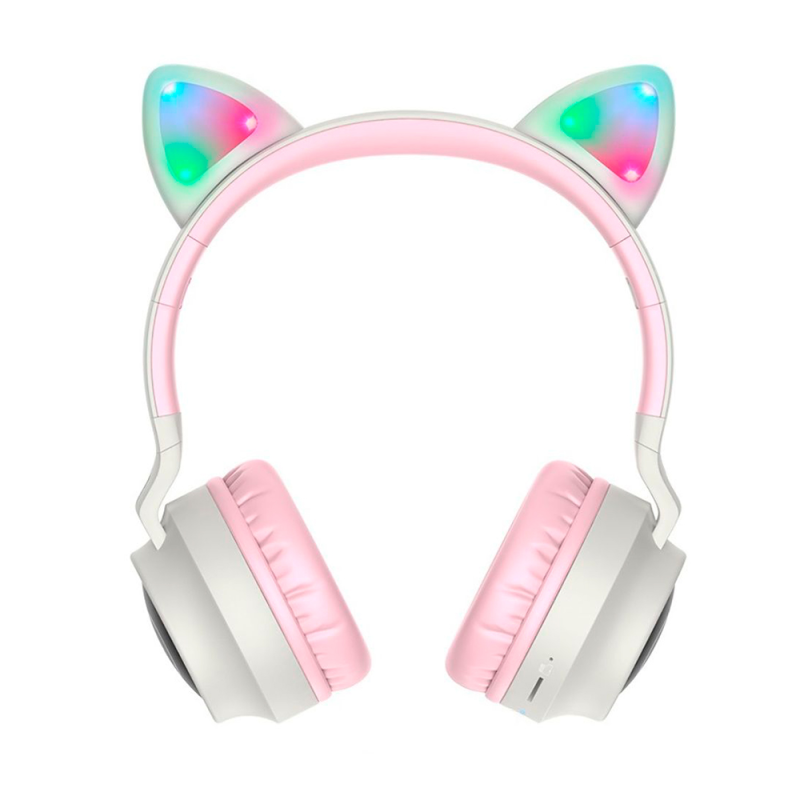 Бездротові навушники Bluetooth HOCO W27, Pink/Gray, Box