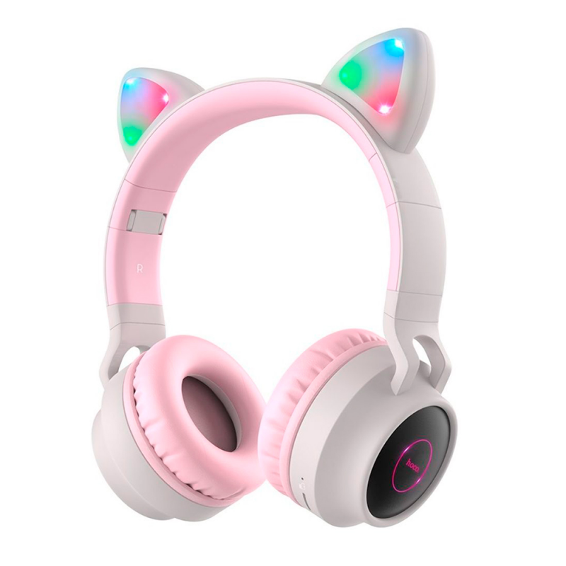 Бездротові навушники Bluetooth HOCO W27, Pink/Gray, Box