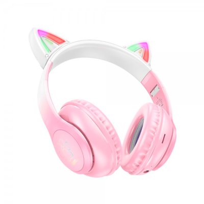 Бездротові навушники Bluetooth HOCO W42, White/Pink, Box Бездротові навушники Bluetooth HOCO W42, White/Pink, Box