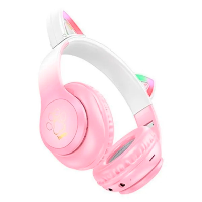 Бездротові навушники Bluetooth HOCO W42, White/Pink, Box Бездротові навушники Bluetooth HOCO W42, White/Pink, Box