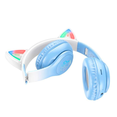 Бездротові навушники Bluetooth HOCO W42, White/Blue, Box