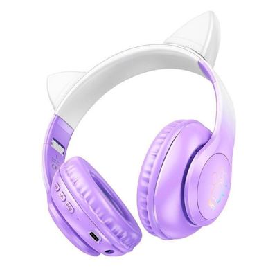 Бездротові навушники Bluetooth HOCO W42, White/Purple, Box
