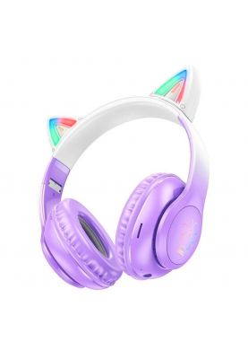 Бездротові навушники Bluetooth HOCO W42, White/Purple, Box