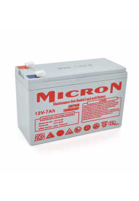 Акумуляторна батарея Micron MCN-12/7 12 V 7Ah ( 150 x 65 x 95 (100) ) Gray Q10