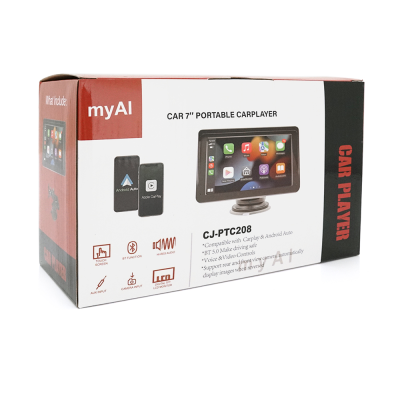 Автомобільний РК-монітор 7" + Carplay CJ-PTC701, Box