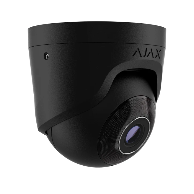 5 Mp дротова охоронна IP-камера Ajax TurretCam (5 Mp/2.8 mm) Black
