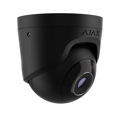 8 Mp дротова охоронна IP-камера Ajax TurretCam (8 Mp/4 mm) Black