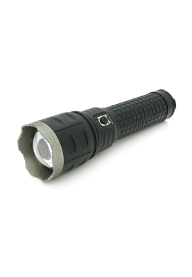 Ліхтар пошуковий PLD-AK138-1-TG LED PM60, 4 режими, power bank 8000mAh(4(2*18650)), IP65, живлення від USB кабелю, 320х135х110мм,1,72кг, Чохол,Black,BOX
