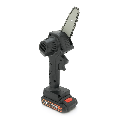 Акумуляторна ланцюгова пилка Mini Chain Saw 15cm, 24V, зарядне + 2 аккумулятори, Вох