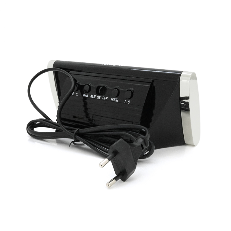 Електронний годинник VST-730, будильник, живлення від кабелю 220V, Light Green Light