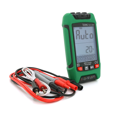 Мультиметр BAKKU Ba-2202, Вимірювання: V DC/AC, A DC/AC, Ω, C, F, °C/°F, NCV, Продзвонювання, Ліхтарик
