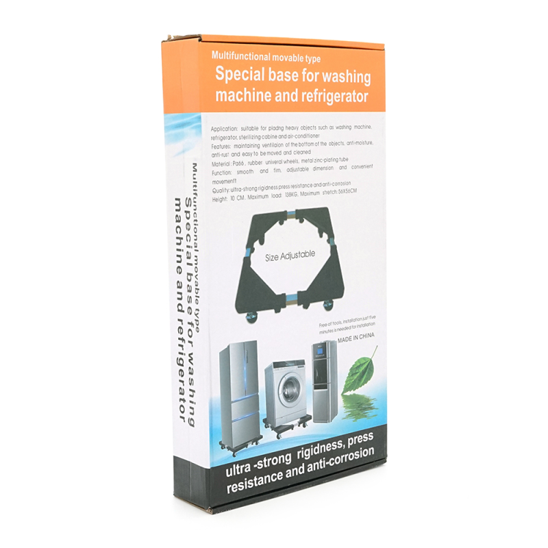 Платформа для побутової техніки на коліщатках + ніжки YT-18, 56х56см, до 138кг, Box