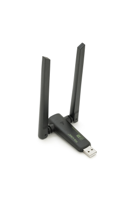 Бездротовий мережний адаптер Wi-Fi-USB LV-UAC23D, RTL8811CU, з подвійною антеною, 802.11 a/с, 600Mbps, Box