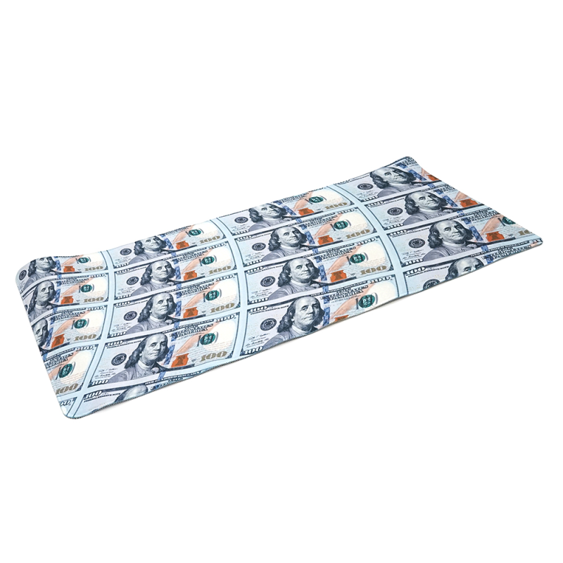 Килимок 400*900 тканинний Banjamin з боковою прошивкою, товщина 4 мм, колір Gray, Пакет