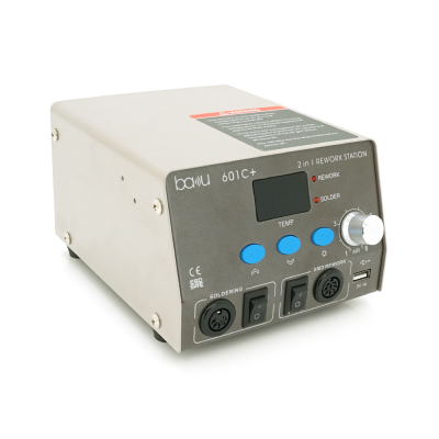 Паяльна станція термоповітряна BAKU BA-601C+ фен, паяльник, цифрова індикація, USB 5V 1A Паяльна станція термоповітряна BAKU BA-601C+ фен, паяльник, цифрова індикація, USB 5V 1A