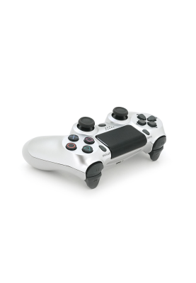 Геймпад Brazzers бездротовий для PS4 Wireless DUALSHOCK 4, роз'єм для навушників, LED light bar, Silver-White, 3.7V, 600mAh, Blister-box
