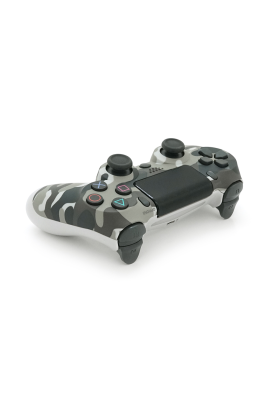 Геймпад Brazzers бездротовий для PS4 Wireless DUALSHOCK 4, роз'єм для навушників, LED light bar, Haki-Silver, 3.7V, 600mAh, Blister-box