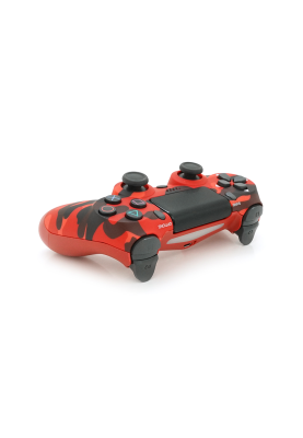 Геймпад Brazzers бездротовий для PS4 Wireless DUALSHOCK 4, роз'єм для навушників, LED light bar, Haki-Red, 3.7V, 600mAh, Blister-box