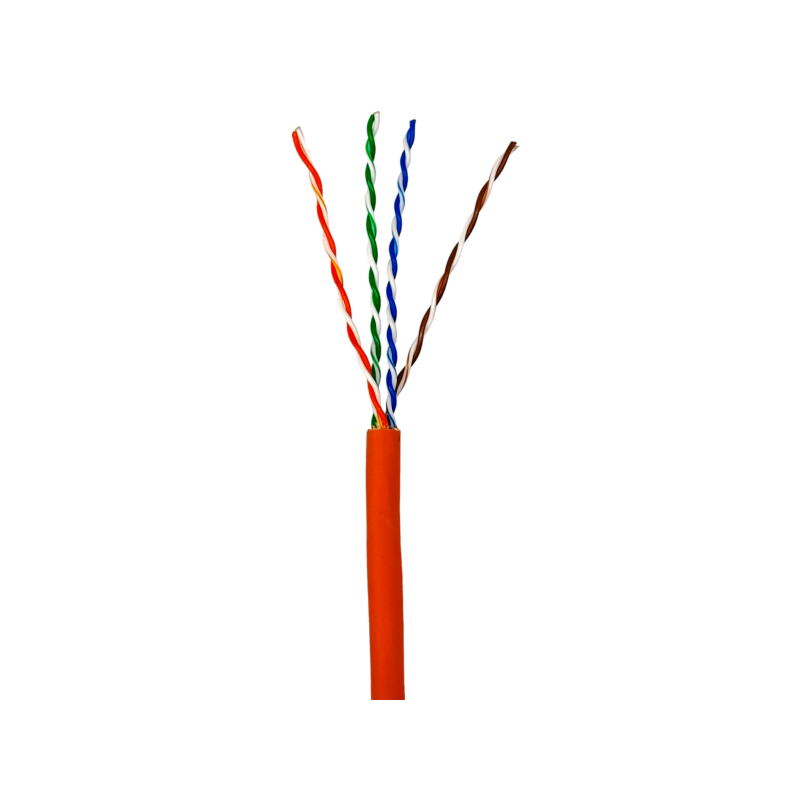 Кабель кручена пара GEAR UTP 4x2x0,50 Cat5E, CCA, LSZH низькодимний для внутрішніх робіт, помаранчевий, 305m
