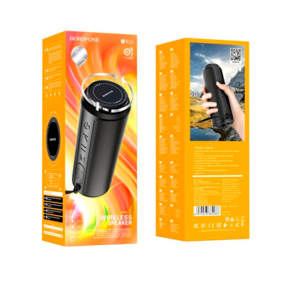 Бездротовий Bluetooth динамік Borofone BR22, 2*5W, 1200mAh, дистанція до 10m, Black, Box