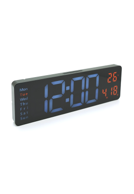 Настінний годинник CLC-1205, з календарем та термометром, White, Box