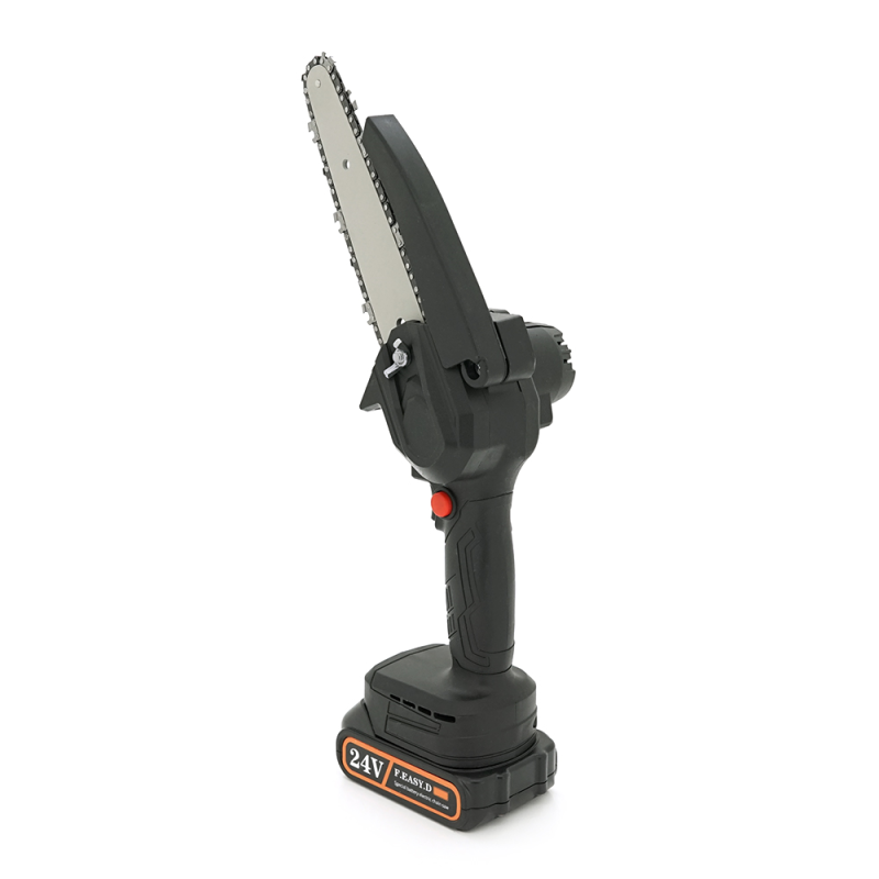 Акумуляторна ланцюгова пилка Mini Chain Saw 15cm, 24V, зарядний + аккумулятор, Case