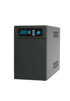ДБЖ Ritar E-RTM-LI-800 (480W), LCD, AVR, 3st, 2xSCHUKO socket, АКБ LiFePO4x12V77Wh, Metal Case (225*85*141) 3,3кг (300*278*440)