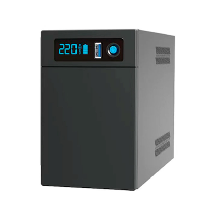 ДБЖ Ritar E-RTM-LI-800 (480W), LCD, AVR, 3st, 2xSCHUKO socket, АКБ LiFePO4x12V77Wh, Metal Case (225*85*141) 3,3кг (300*278*440)