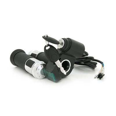 Ручка газу із ключем для електровелосипеда 12-72V+вольтметр, Box Ручка газу із ключем для електровелосипеда 12-72V+вольтметр, Box