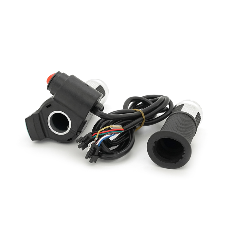 Ручка газу з кнопкою для електровелосипеда 12-72V+вольтметр, Box