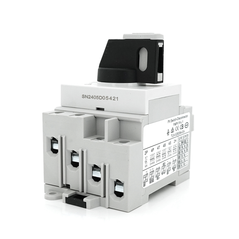 Поворотний вимикач зовнішнього монтажу HGN4-L1-16, DC1000V, 16A, 2P, Grey