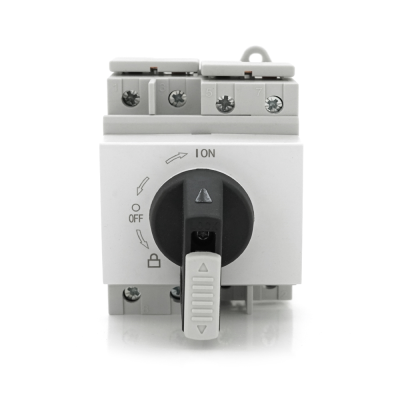 Поворотний вимикач зовнішнього монтажу HGN4-L1-25, DC1000V, 25A, 2P, IP66, Grey