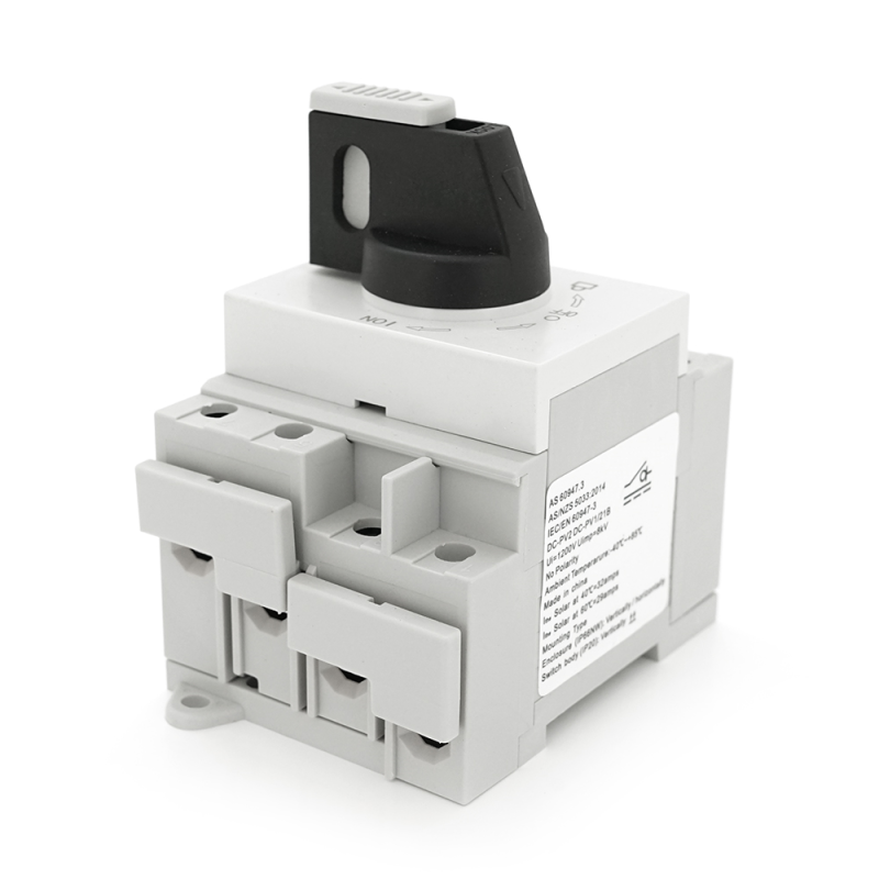 Поворотний вимикач зовнішнього монтажу HGN4-L1-32, DC1000V, 32A, 2P, Grey