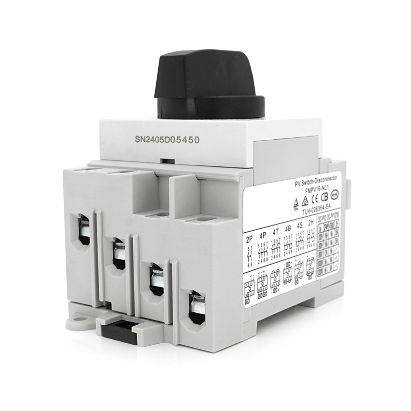 Поворотний вимикач зовнішнього монтажу HGN4-NL1-16, DC1000V, 16A, 4P, Grey