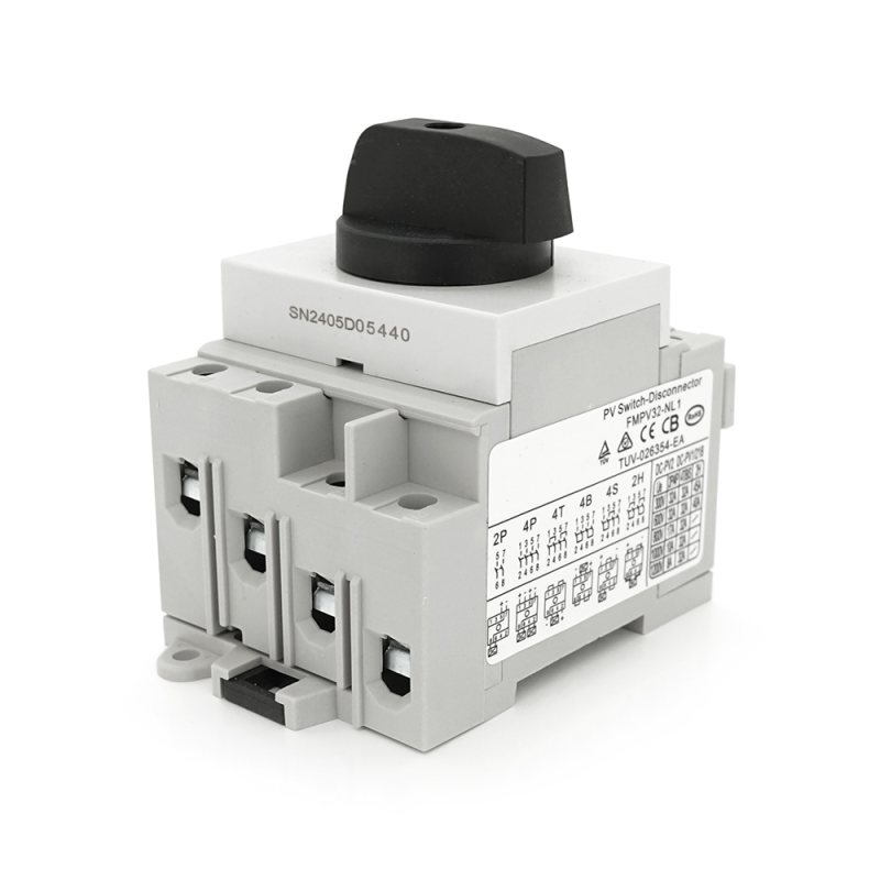 Поворотний вимикач зовнішнього монтажу HGN4-NL1-32, DC1000V, 32A, 4P, IP66, Grey