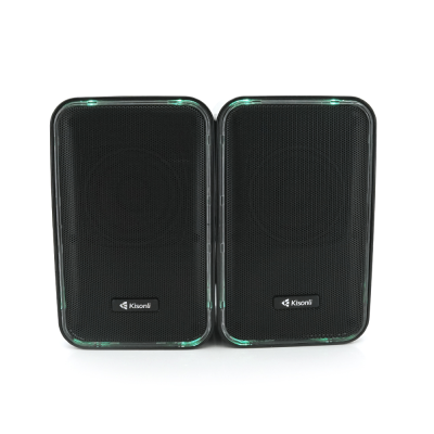 Колонки Kisonli X21B, 2x10W, USB/RGB light/BT, DC: 5V/1-2A, Black, BOX, Q15 Колонки Kisonli X21B, 2x10W, USB/RGB light/BT, DC: 5V/1-2A, Black, BOX, Q15