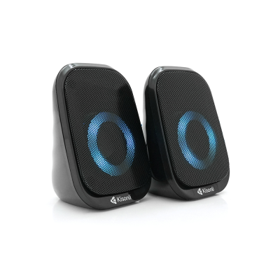 Колонки 2.0 Kisonli X7 для ПК та ноутбука, USB + 3.5mm, 2x3W, 20Hz-20KHz, Black