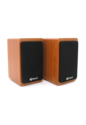 Колонки 2.0 Kisonli X23 для ПК та ноутбука, USB + 3.5mm, 2x5W, 30Hz-15KHz, 110 х 127 х 183mm, Black